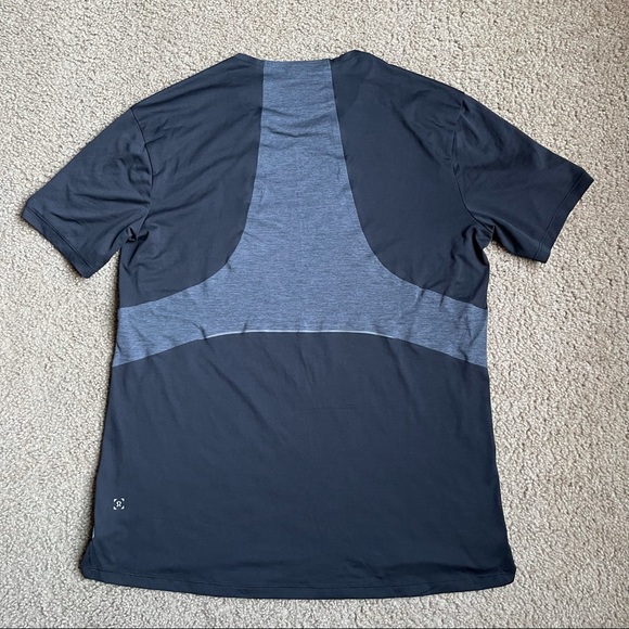 Lululemon Fast & Free Short Sleeve Sz M In Black / Obsidian - Picture 8 of 8